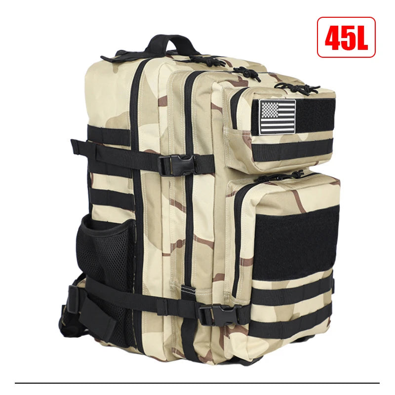 Tactical Backpack: 25L/45L, Pink, Outdoor Adventure