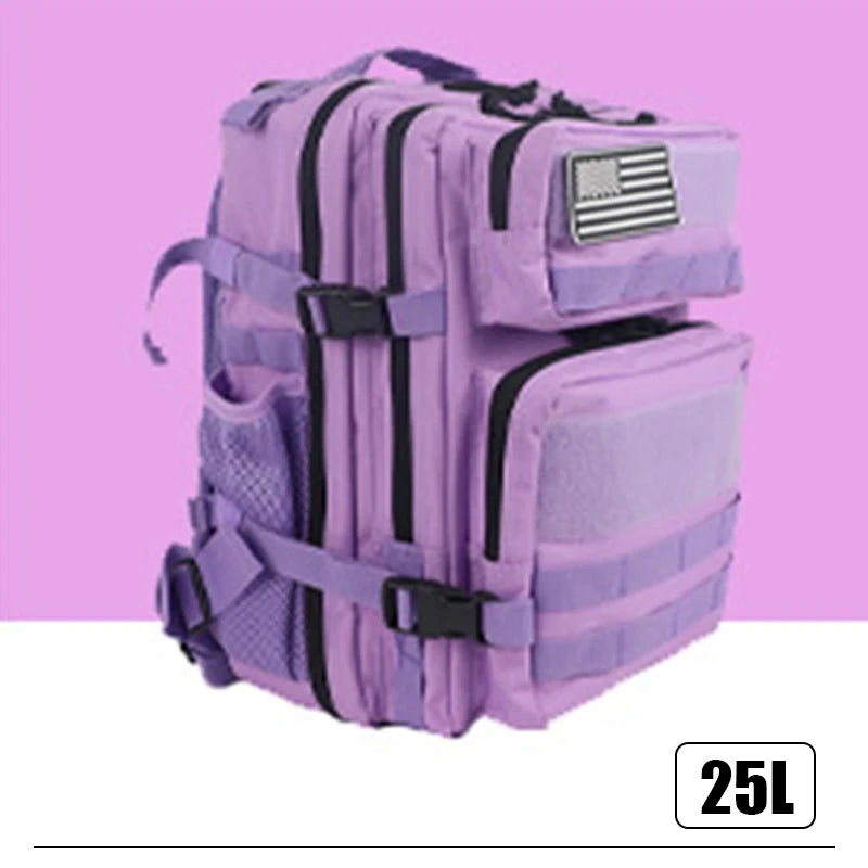 Tactical Backpack: 25L/45L, Pink, Outdoor Adventure